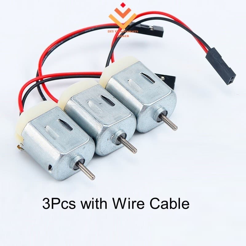 3 Pçs Mini 130 DC Motor DIY Brinquedo Pequeno Elétrico 3V 6V Baixa Tensão Com Cabo De Fio Para Arduino