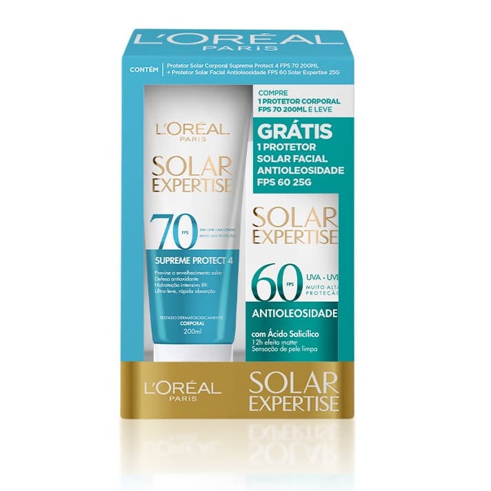 Kit Protetor Solar Corporal Expertise FPS 70 200ml + Facial FPS 60 25g L'Oréal Paris