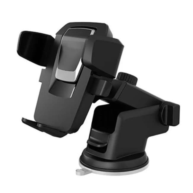 Suporte Celular Gps Carro Veicular -Ventosa com base alta e pegajosa Trava Automática