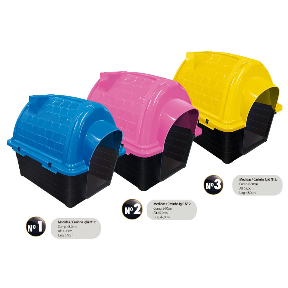 Casinha Pet Iglu P Cachorros Pequenos N3 -  Furacão Pet