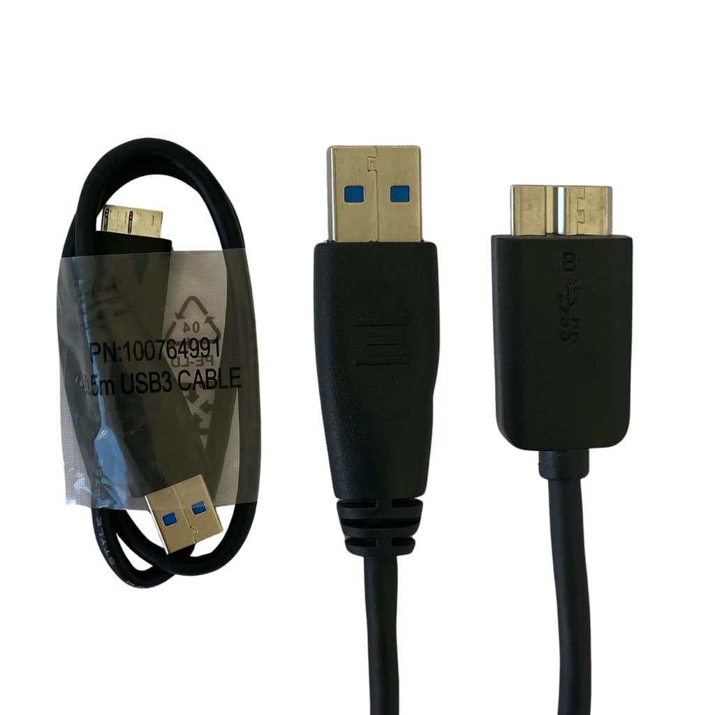 Cabo Micro Usb 3.0 Blindado 4.8gbps 50cm Hd Ssd Externo Hp Preto