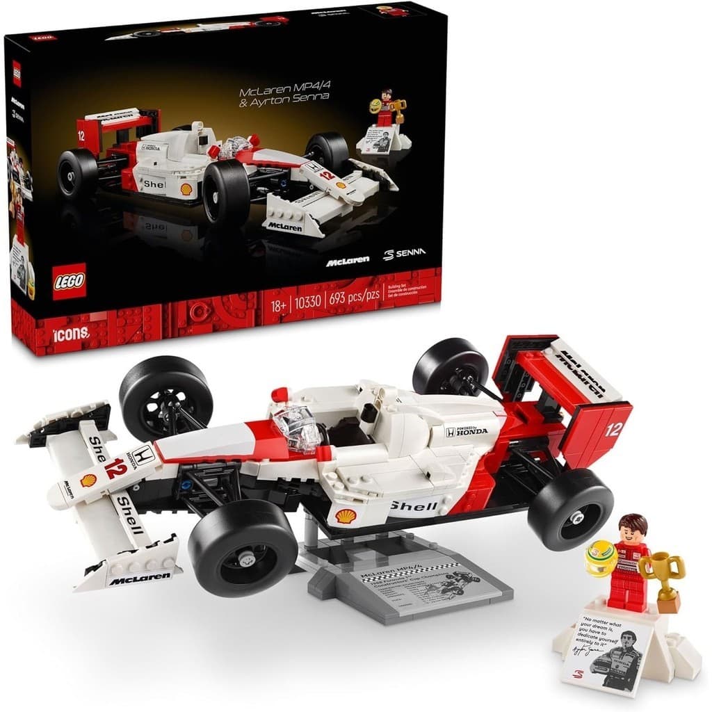 Bloco De Montar Icons Mclaren Ayrton Senna 693 Pecas Lego
