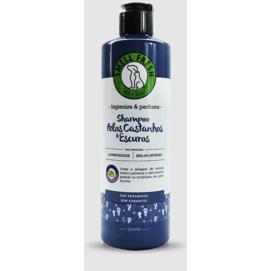 Shampoo Pet Pelos Castanhos e Escuros Smell Fresh 500ml (para cães e gatos)