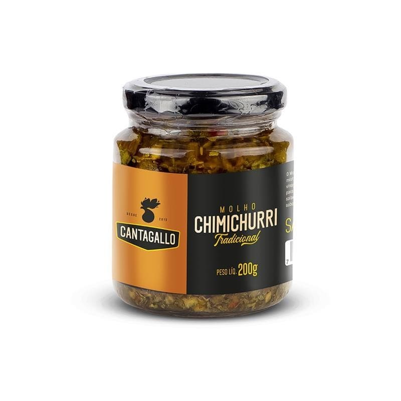 Molho Chimichurri Tradicional CantaGallo 200g - Tempero Argentino para Carnes e Churrasco