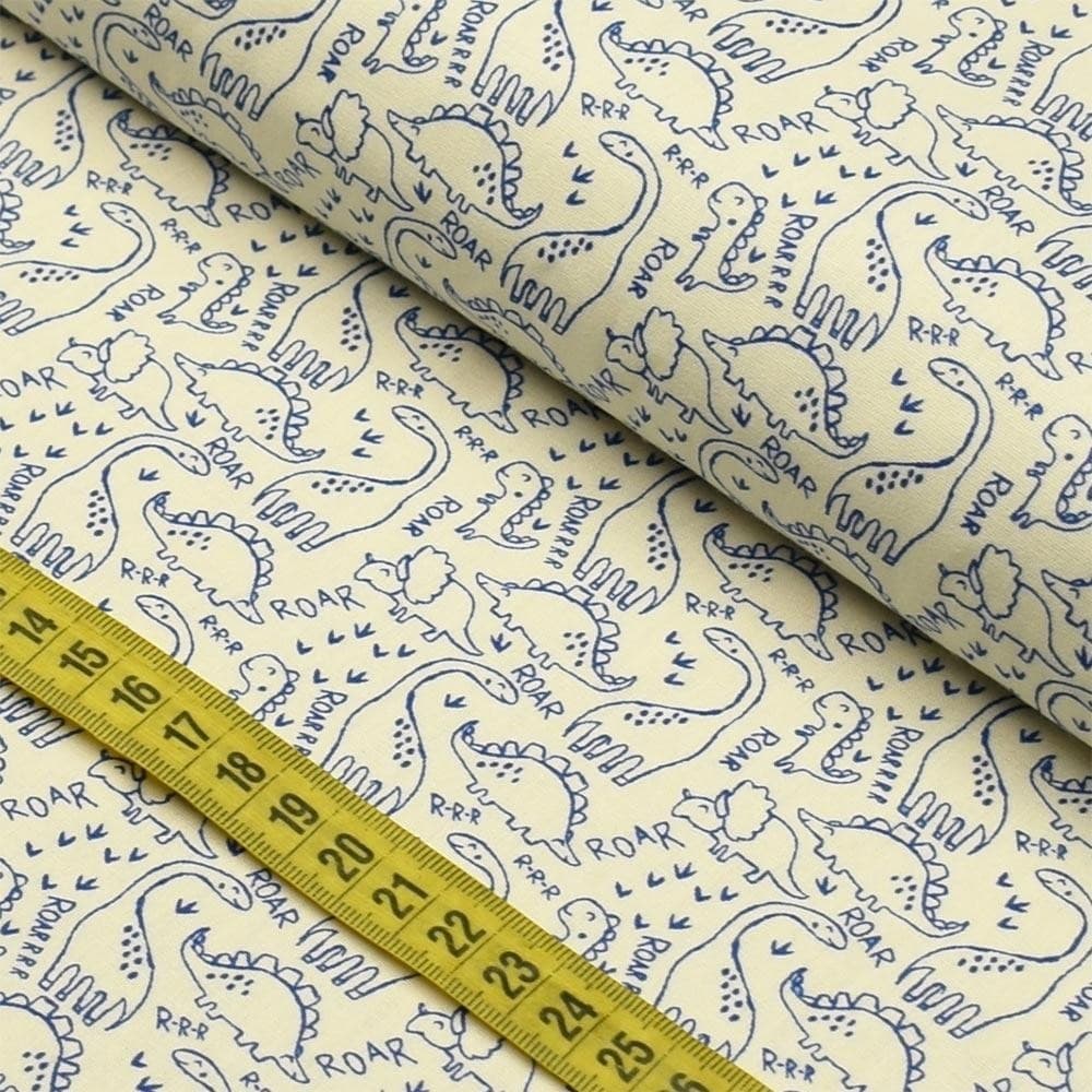Tecido Estampado para Patchwork - Dinos 2671 (0,50x1,40)