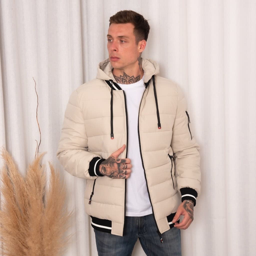 bobojaco jaqueta  moda com capuz novo jovem continue quente aquecido corta vento Masculino
