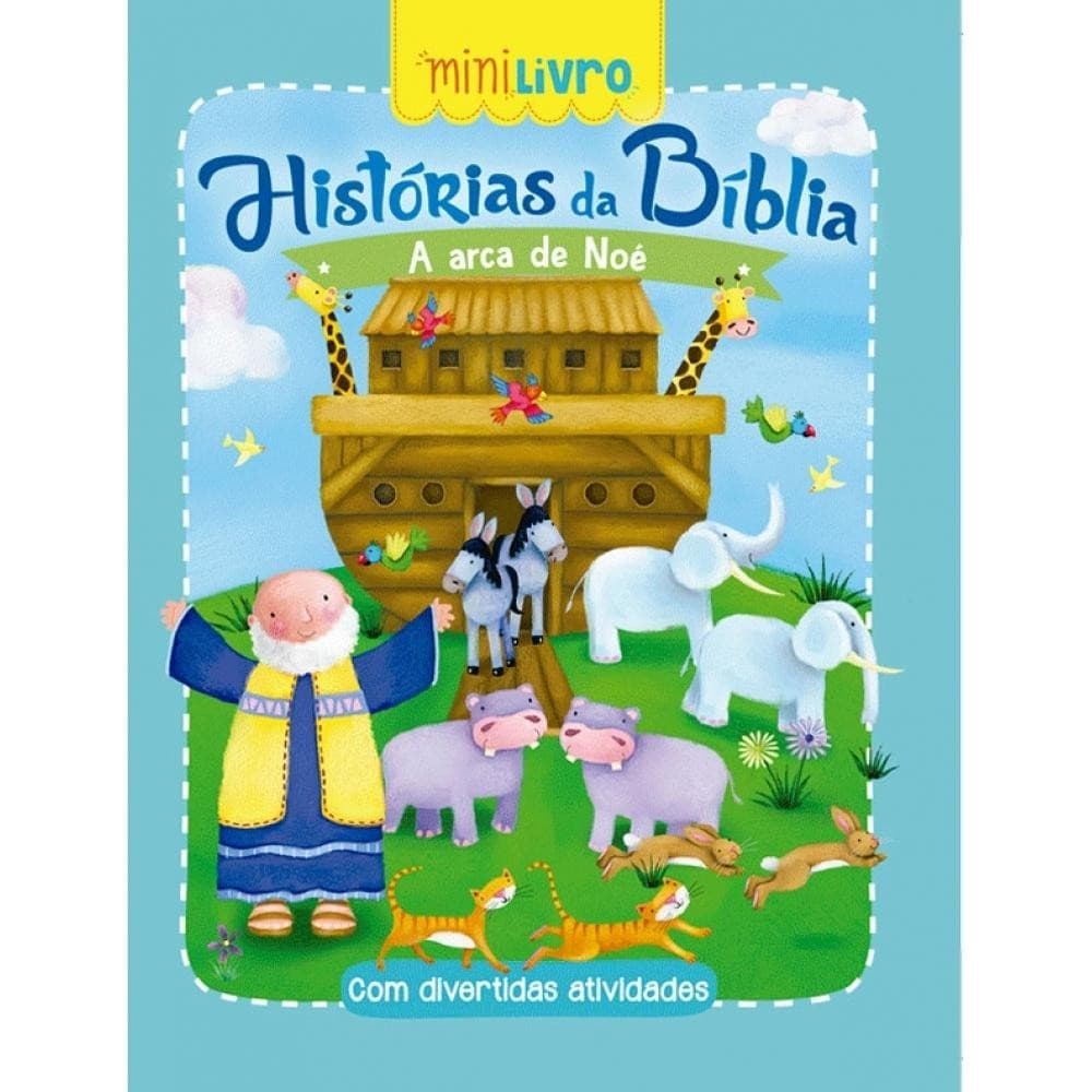 Kit Minilivros com 20 unidades A Arca de Noé - Histórias da Bíblia