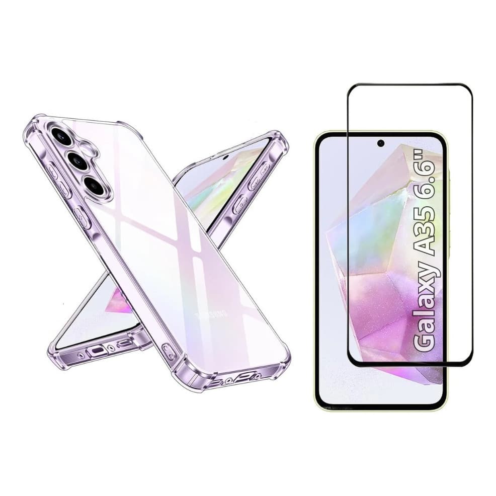 Capa Case Capinha Compatível Com Samsung Galaxy A35 5G + Película 3D Vidro Temperado