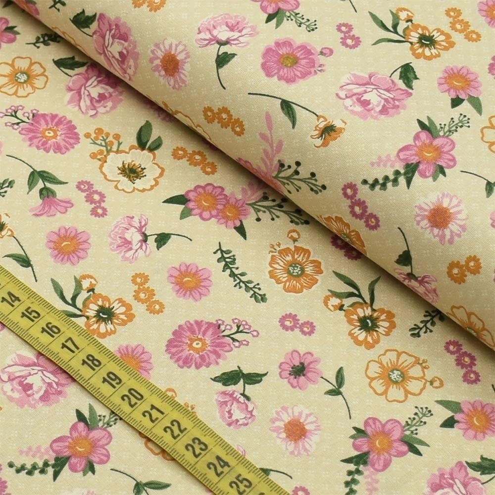 Tecido Estampado para Patchwork - Coleção Floral 2710 (0,50x1,40)