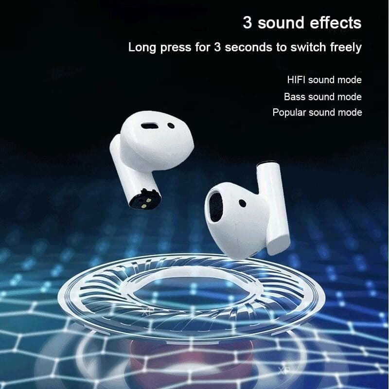 New Mini Pro5s TWS Fones de Ouvido Bluetooth Hi-Fi Estéreo À Prova d'Água Fone Esportivo Touch REDUÇÃO DE RUÍDO ENC
