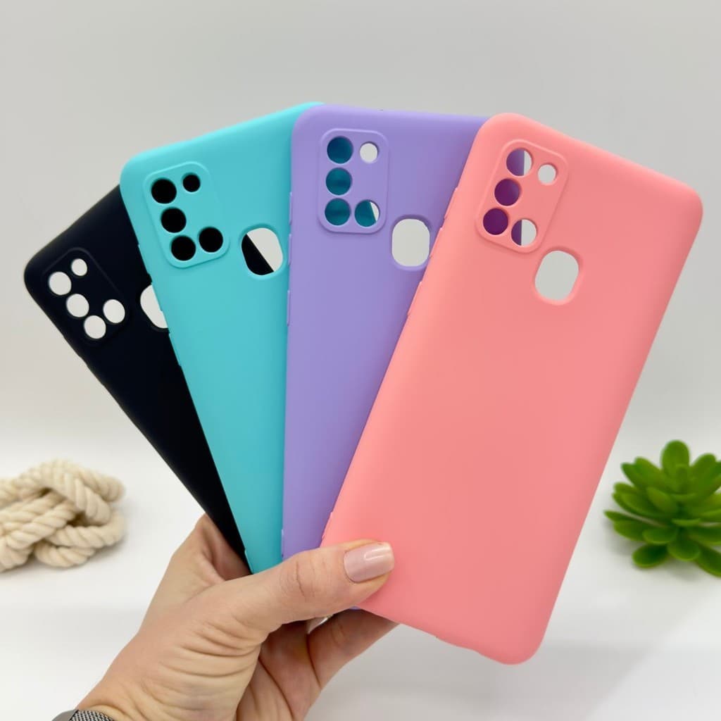 Capa Para Samsung Galaxy A21S Silicone Aveludada Capinha de Celular