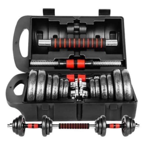 Kit Dumbbell Halter Ajustável Até 30kg Academia Musculação MBFIT