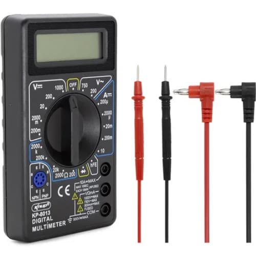 Kit 10 Multímetros Digital Profissional Portátil Com Cabo