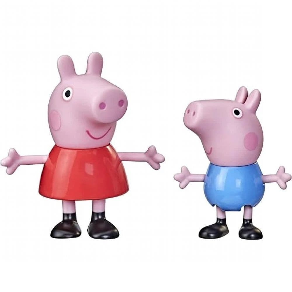 Boneca Peppa Pig e George Figuras Articuladas Hasbro