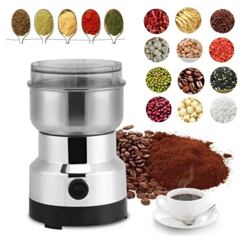 Moedor De Grãos E Café Elétrico Em Aço 110V e 220V