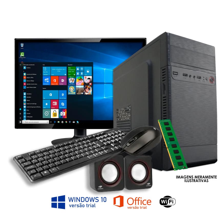 Computador I5 8ºgen / 16gb Ram Ddr4 / Ssd480 / Tela 21 /wifi
