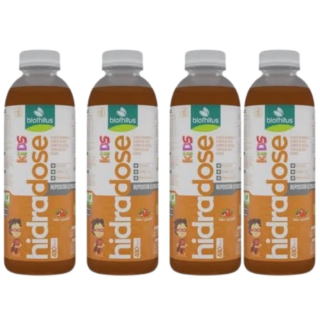 Kit 4 Hidradose Kids Guaraná Repositor Eletrolítico 480mL Biophitus