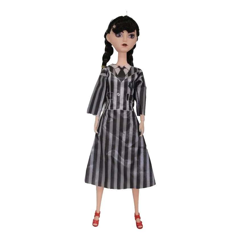 Boneca Infantil Gotica Criança Com Som E Led Articulada