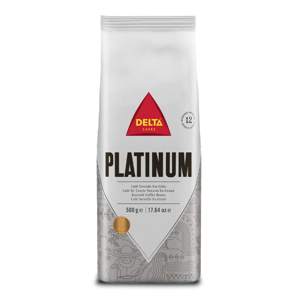 Café em Grãos Torrado Delta Cafés Platinum Int 12 500g