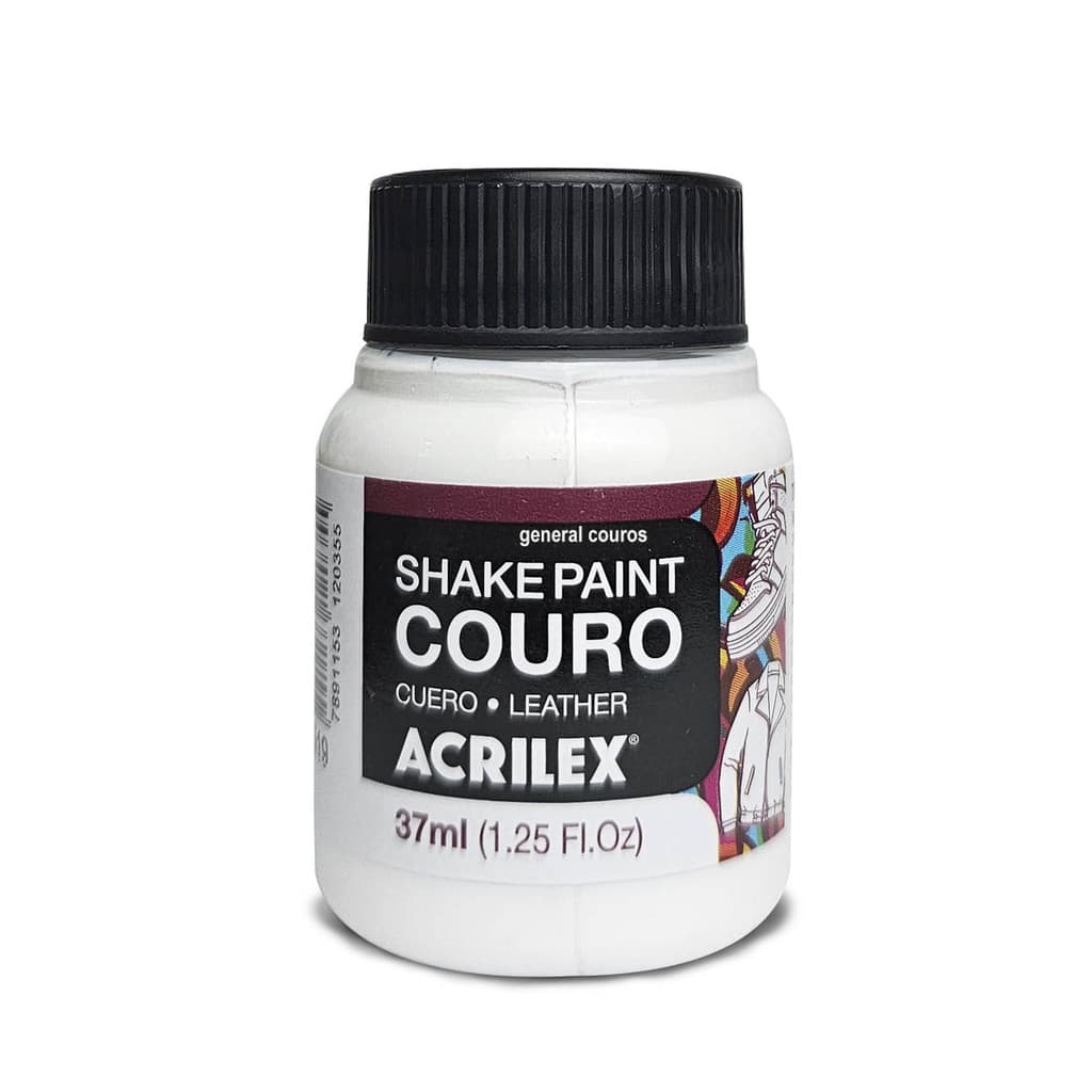 tinta para couro branco shake paint sapatos e jaquetas