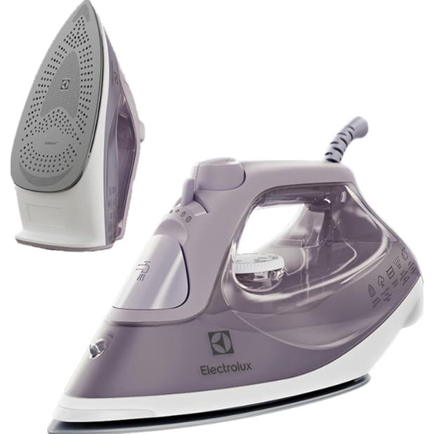 Ferro De Passar A Vapor Electrolux 1500W Turbo Force Ceramic Lilas 127V
