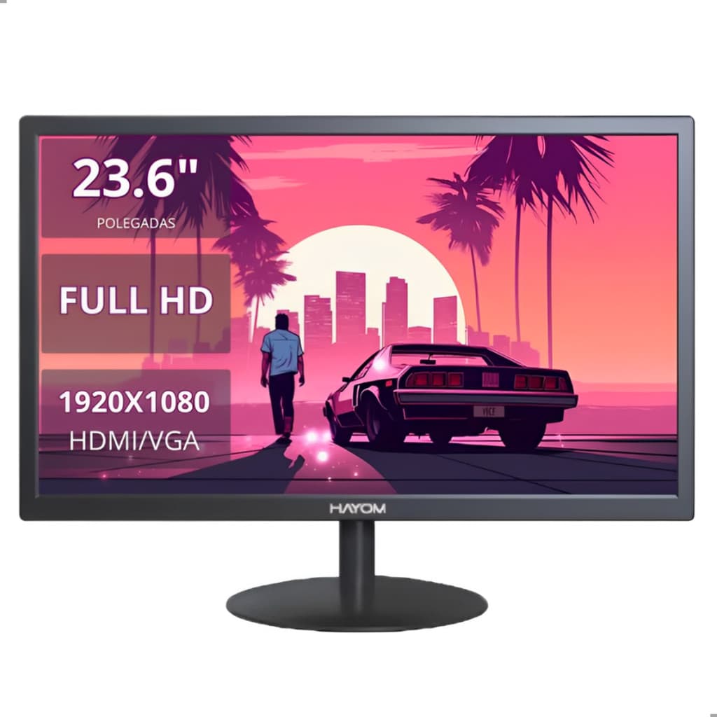 Monitor Gamer Full HD HDMI 23.6 Polegadas Hayom Preto