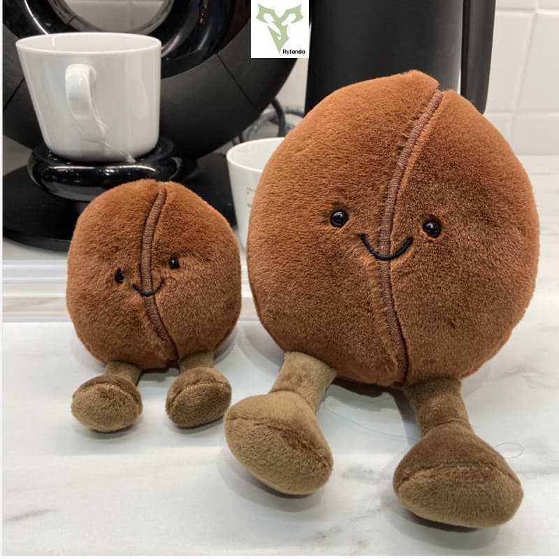✨ Novo Brinquedos Simulados De Pelúcia De Café Em Grãos Bonecos Engraçados Recheados Para Bebês Decoração De Sofá O Dia Das Crianças Presentes Meninas