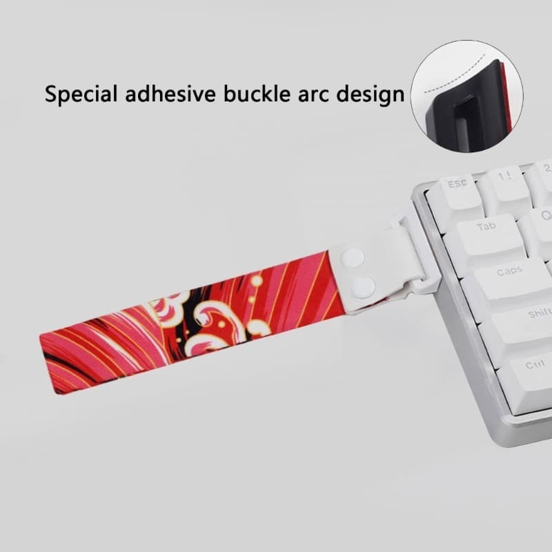 KOK Alça De Teclado Adesiva Fita De Cordão Com Padrão Topográfico Decorativa Para Teclados Mecânicos