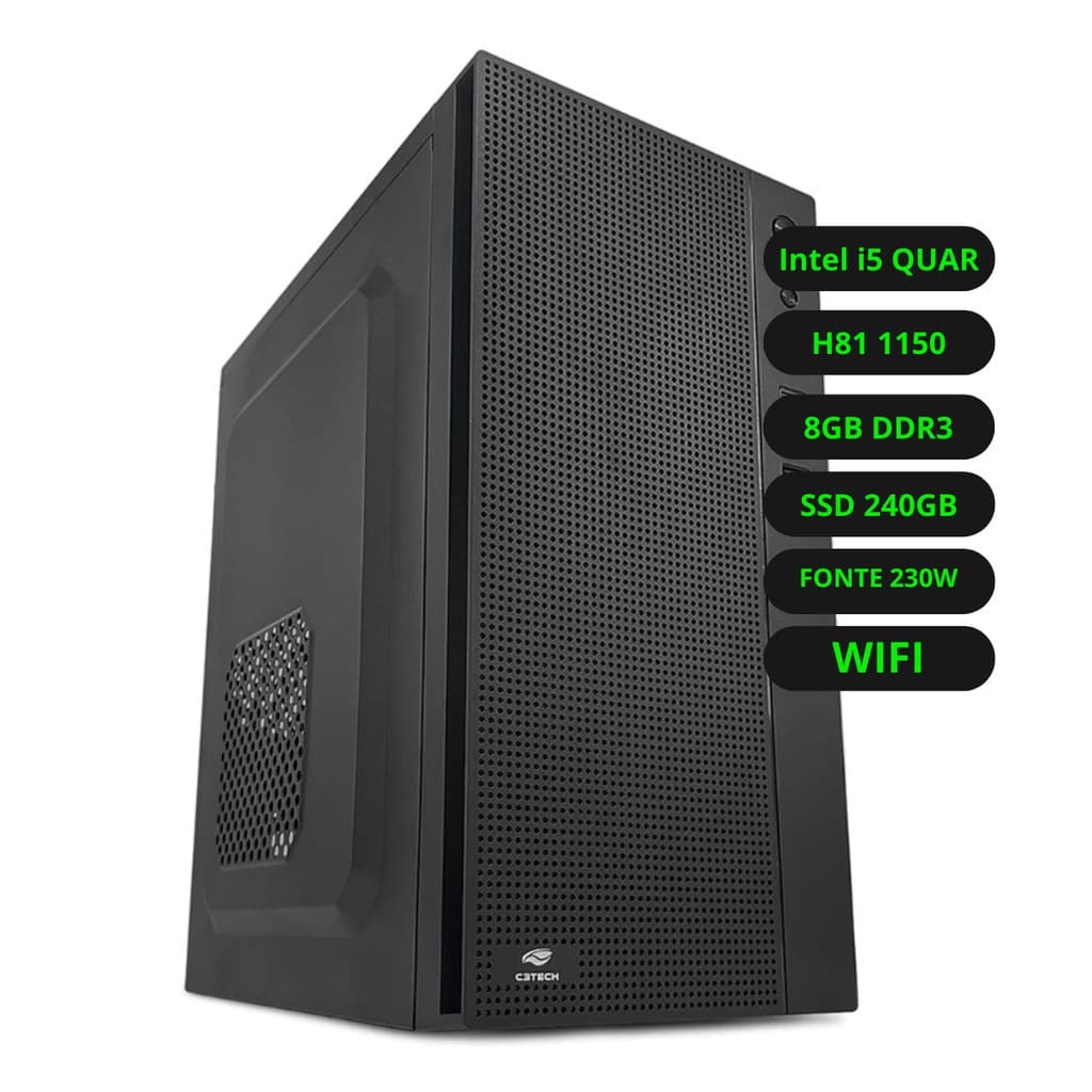 Computador Intel Core i5 Quarta Geração SSD 240GB Ram 8GB