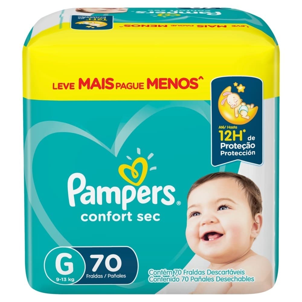 Pampers Fralda Confort Sec Giga G 70