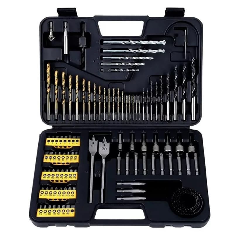 Kit Ferramenta Completo 103 Itens: Brocas e Bits