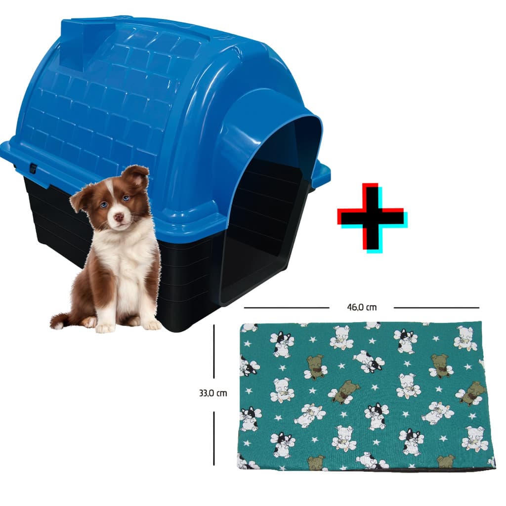 Casinha Pet Iglu Para Cachorros N4 + Colcha -  Furacão Pet