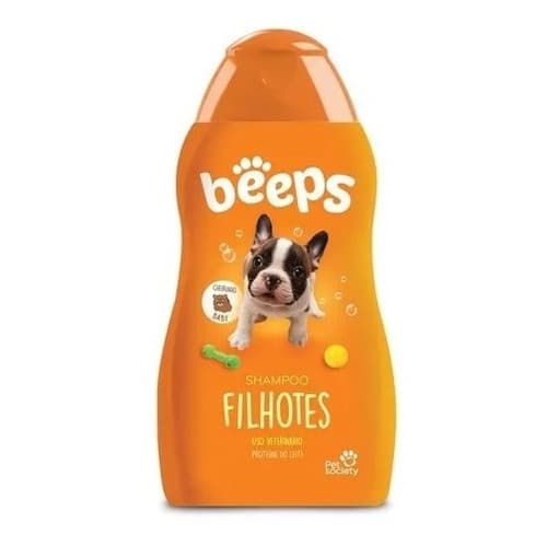 Shampoo Beeps Pet Society Para Cães Filhotes 500ml
