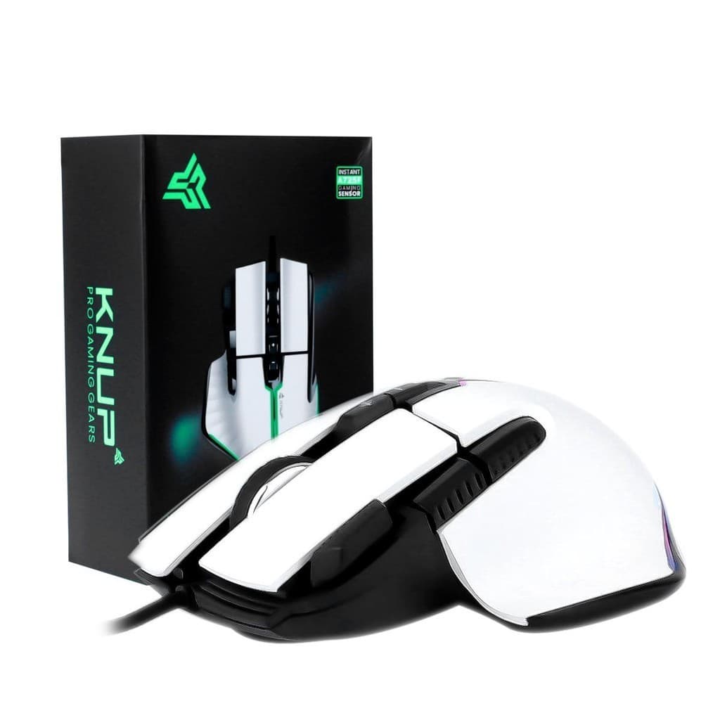 Mouse Gamer 7200DPI RGB 9 Botões Duplo Clique Pc Notebook