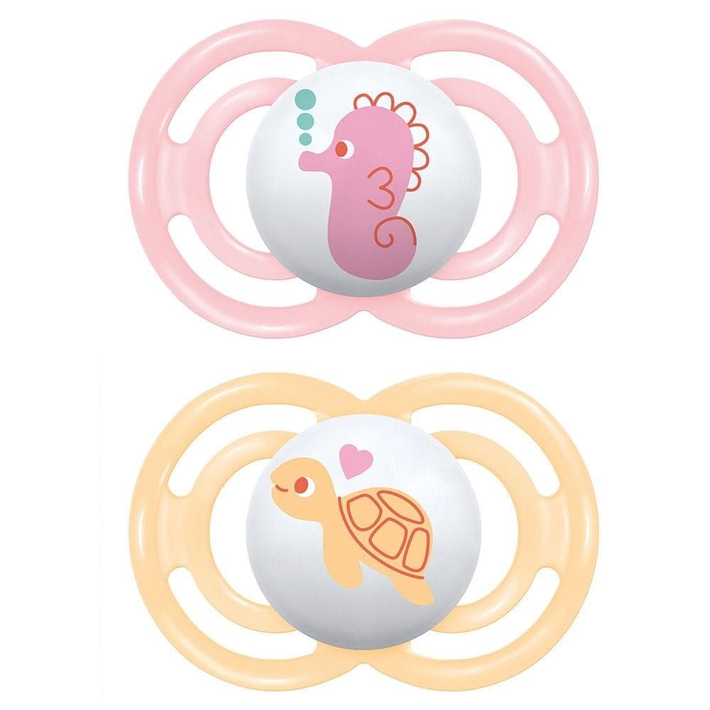Chupeta Mam Perfect Dupla 6+m Menina Rosa CH70322N