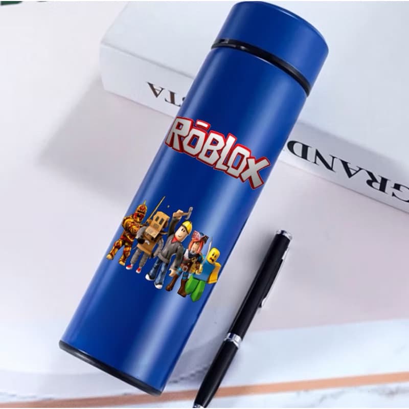 GARRAFA TÉRMICA DIGITAL COM TERMÔMETRO ROBLOX 500 ML