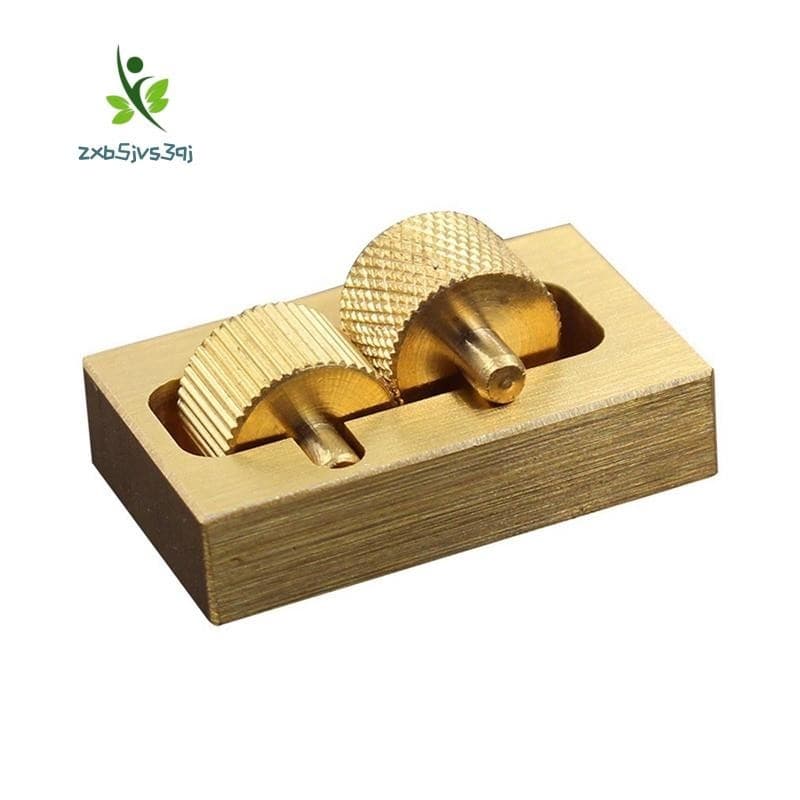 Mini Caixa De Óleo De Borda De Couro Ferramenta De Esculpir Artesanal Gold Pure Copper DIY Rolo De Ferramentas Cosido À Mão