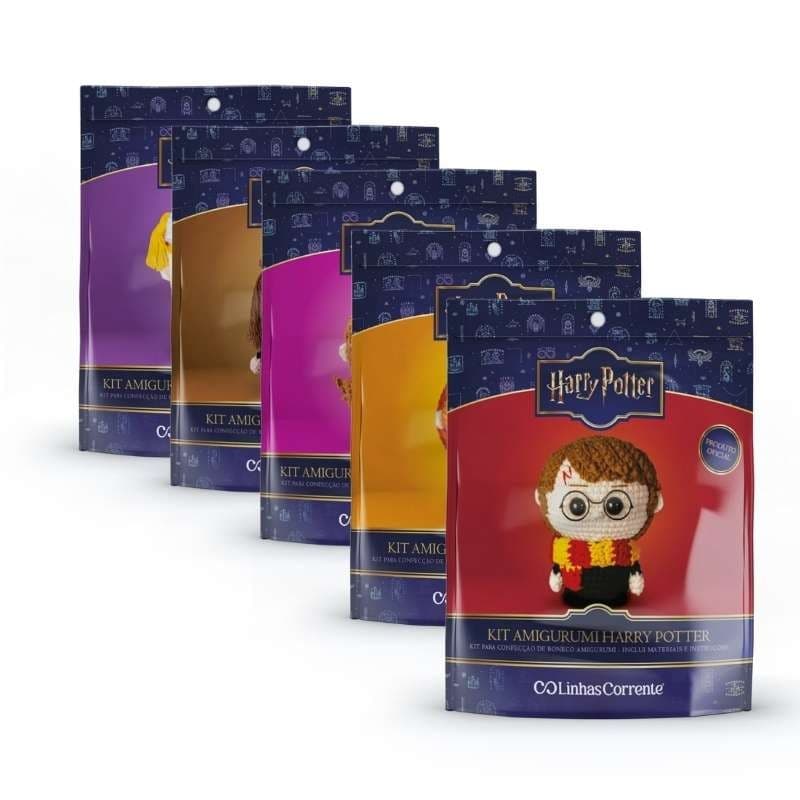 Kit Amigurumi Harry Potter Completo Fio Pelúcia Crochê Artesanal Bonecos Colecionáveis