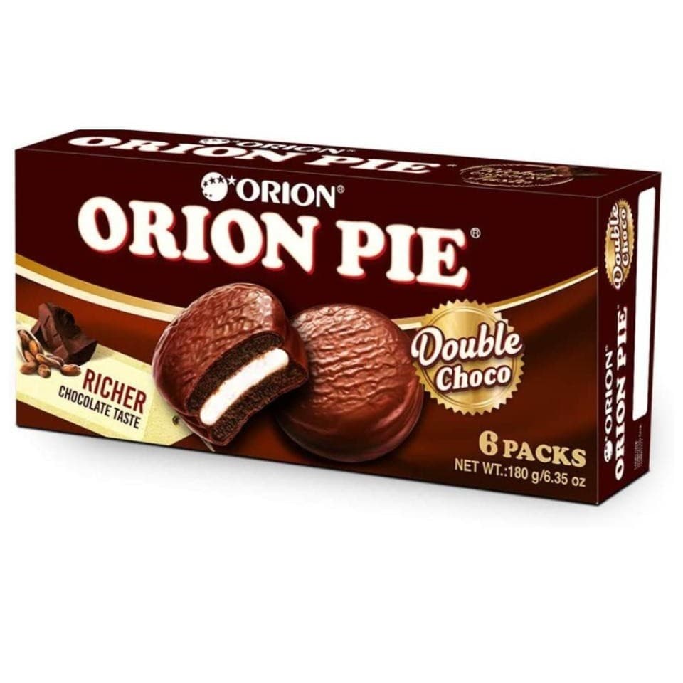 Alfajor Coreano Choco Pie Double Chocolate Orion - Importado