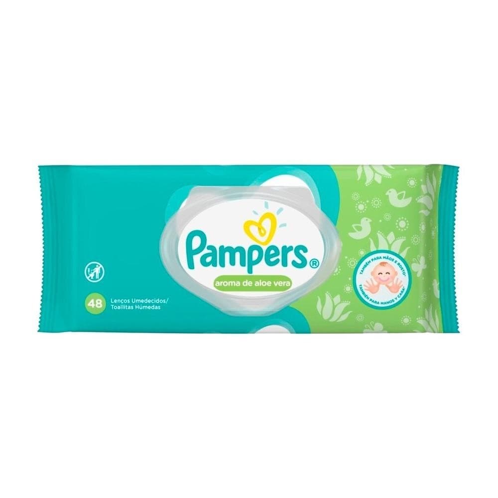 Lencos Umedecidos Pampers Aloe Vera 48 Unidades