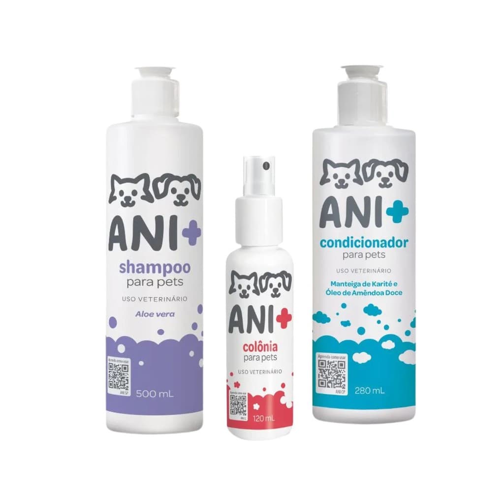 Ani+ Shampoo Condicionador e Colonia Para Pets Pet Society