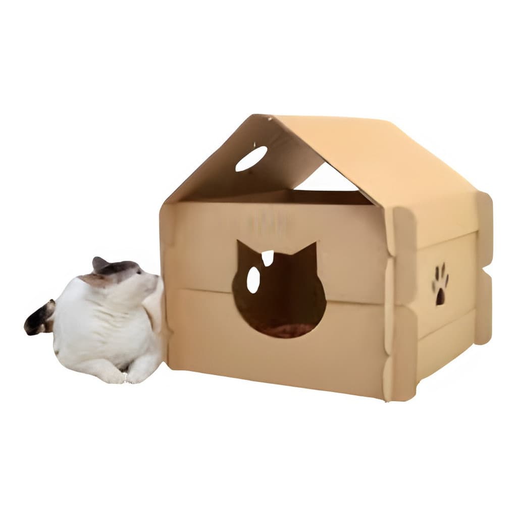 Casinha Para Gatos Cat House Cama Gato Papelao Petpira Pet