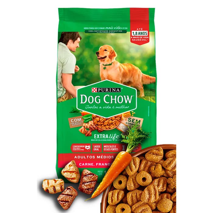Dog Chow Adultos Raças Médias E Grandes 15 Kg