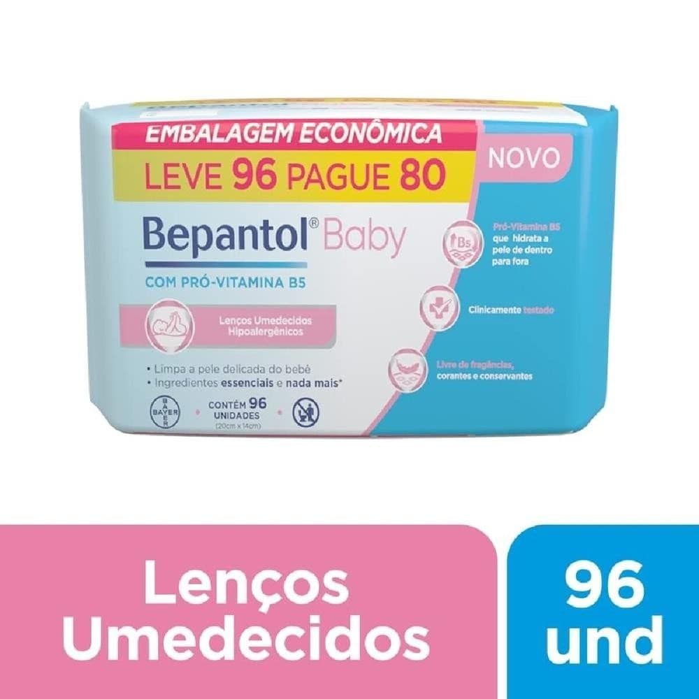 Lencos Umedecidos Bepantol Baby 96 Unidades