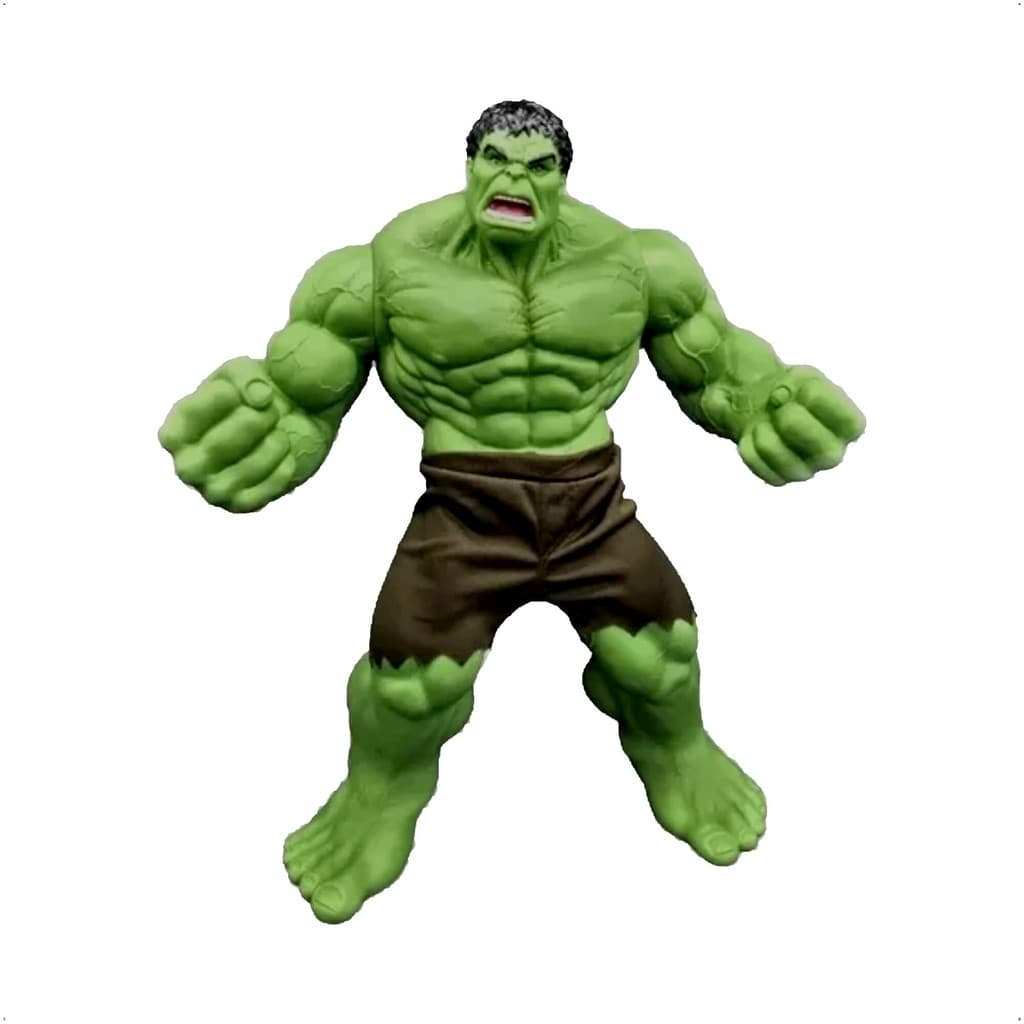 Boneco Hulk Smash 45cm Articulado de Vinil Marvel Mimo Toys +4 Anos 0453
