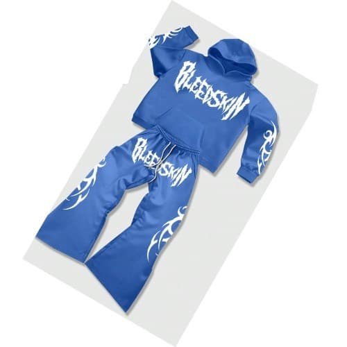 Conjunto  Masculino com Moletom de Mangas Longas com Estampa de Letras e Calça de Moletom, moda urbana lançamento