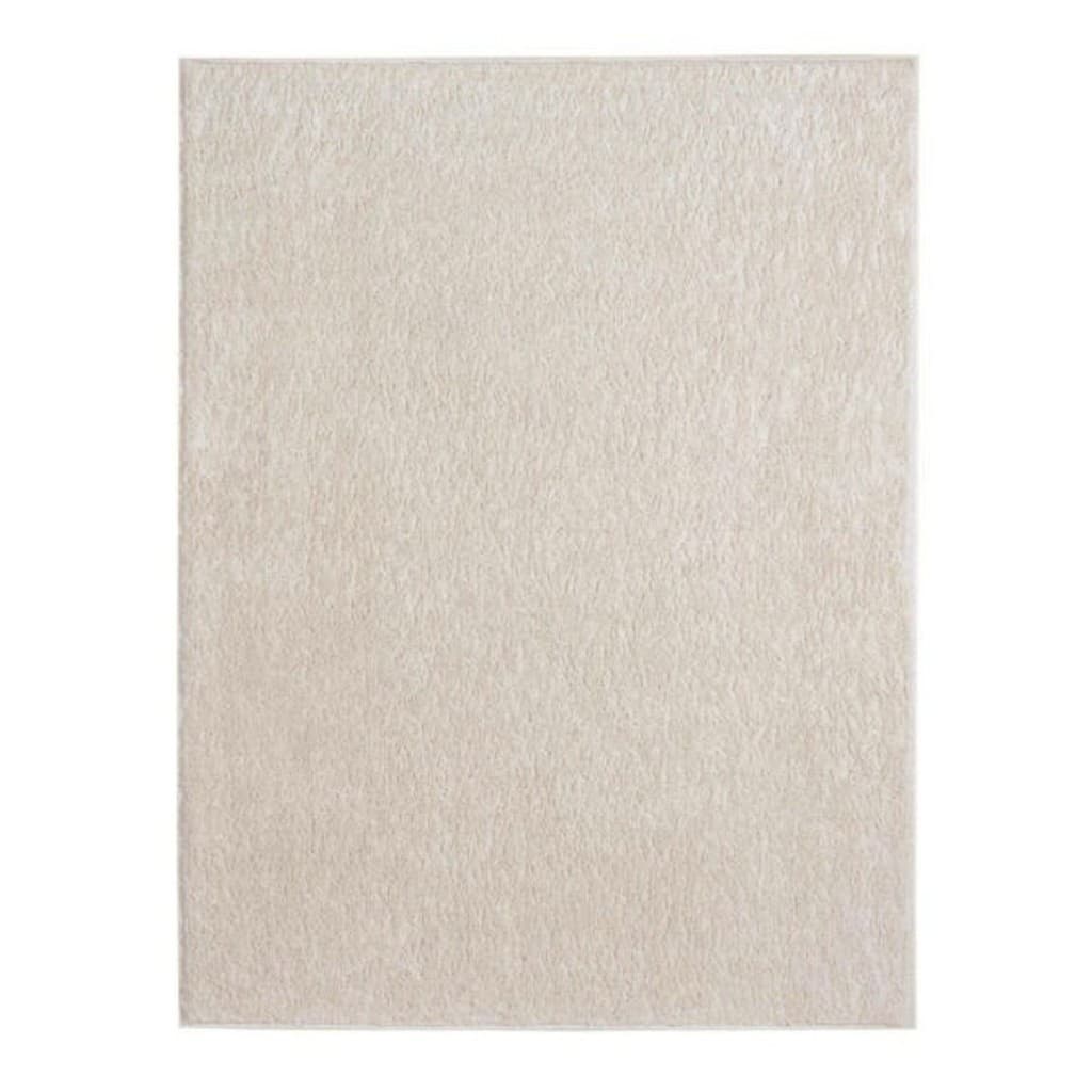 Tapete Para Sala Quarto Antiderrapante Shaggy Pelo Baixo 1,50m x 2,00m Classic Perola Oasis