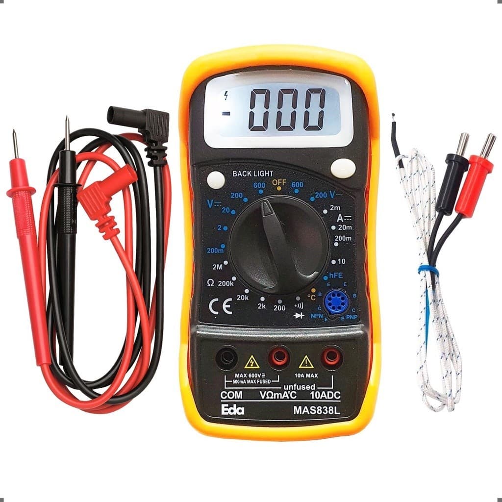 Multímetro Digital com Sensor de Temperatura e Beep 9KD EDA