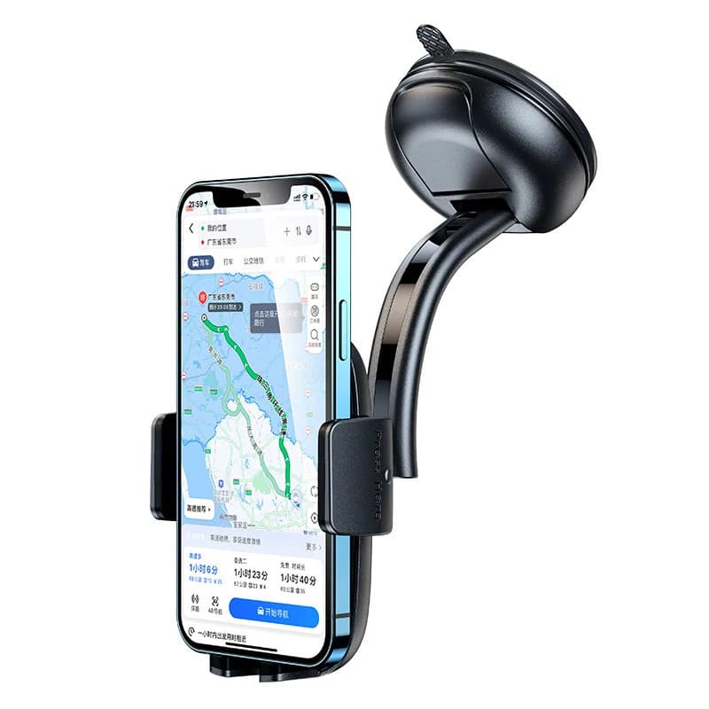Suporte de Celular Carro Veicular C/ Trava Anti Queda 360º GPS Painel ou Vidro
