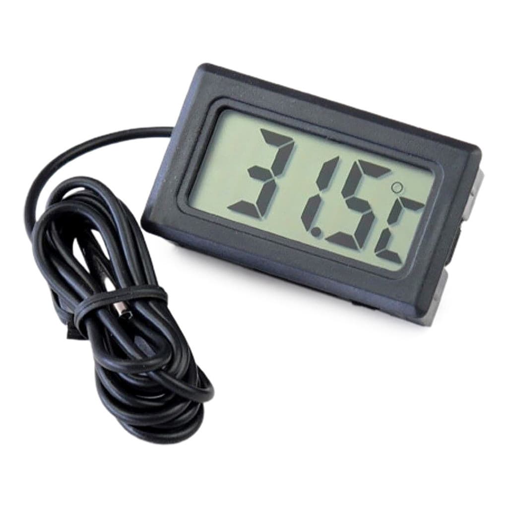 Termômetro Digital Lcd Freezer Chocadeira Aquário Medidor Temperatura Ambiente Cabo 1 Metro Promo